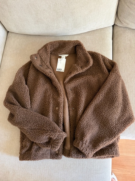 H&M Jackets & Blazers - H&M Teddy Brown Jacket